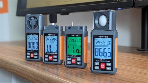 TopTes Messgeräte Test: Licht, Lautstärke, Wind und Feuchtigkeit